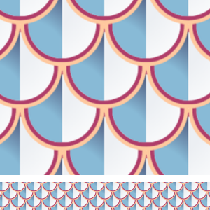 Antique Scallops Print