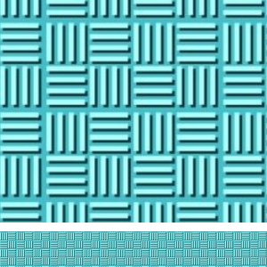 Aqua Lattice Print