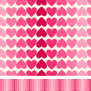 Gradient Hearts Print
