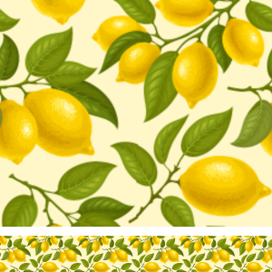 Lemon Yellow Print