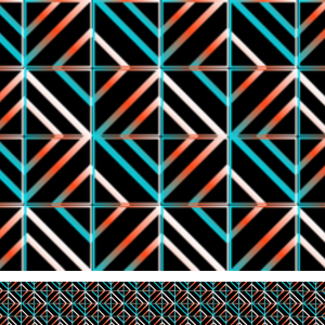 Neon Grid Print