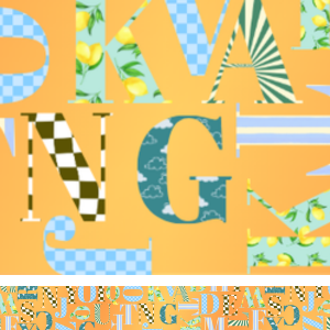 Patterned Alphabet Print
