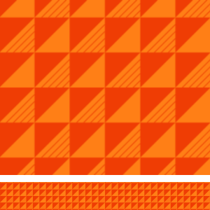 Shadowed Orange Print